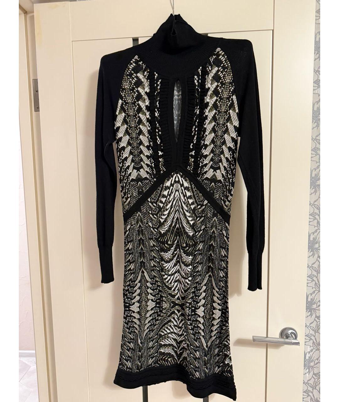 ROBERTO CAVALLI Черное вискозное вечернее платье, фото 7