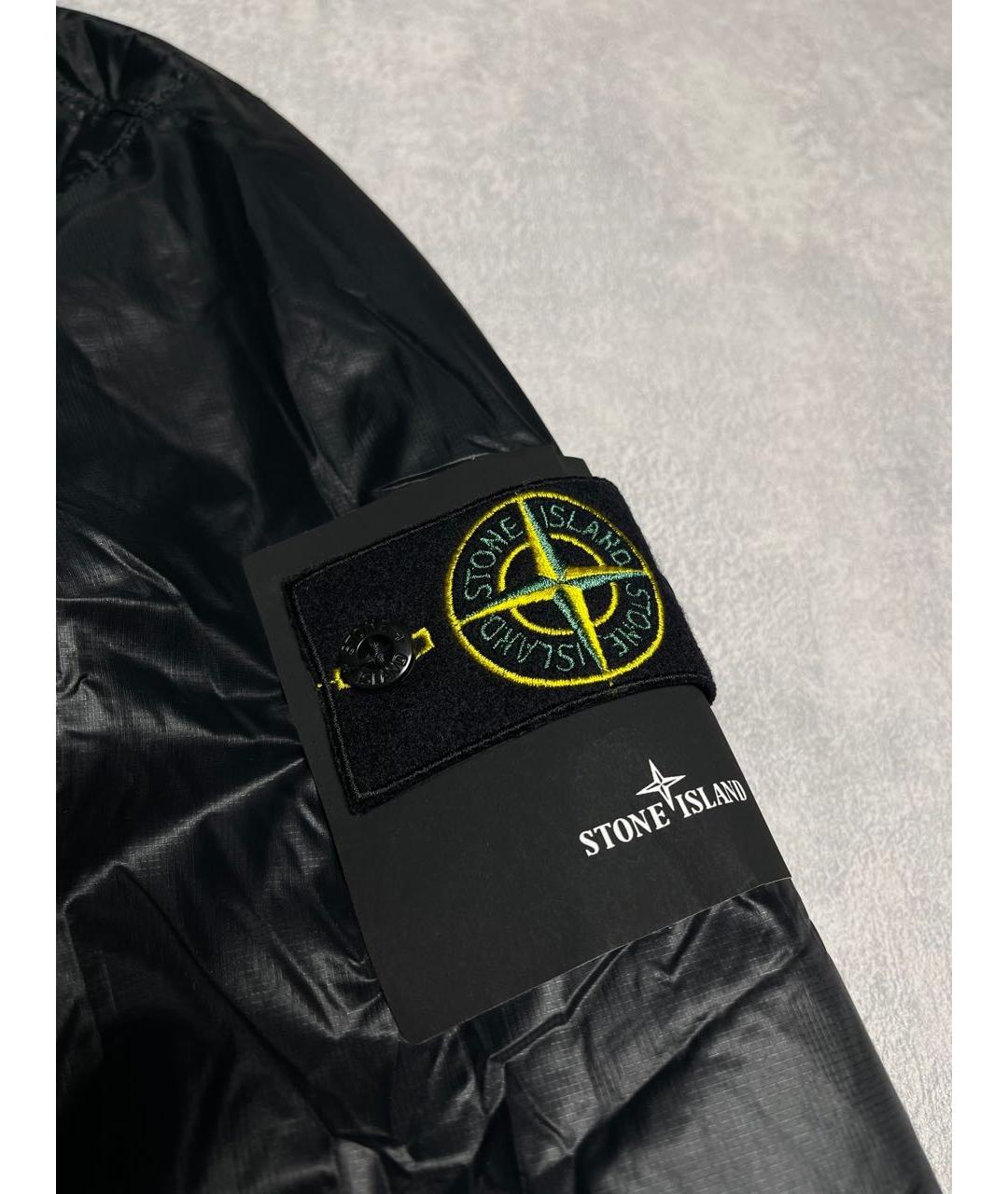 STONE ISLAND Черная полиамидовая куртка, фото 6