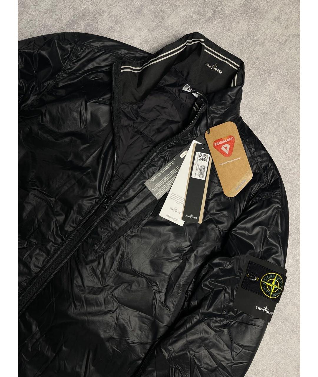 STONE ISLAND Черная полиамидовая куртка, фото 5