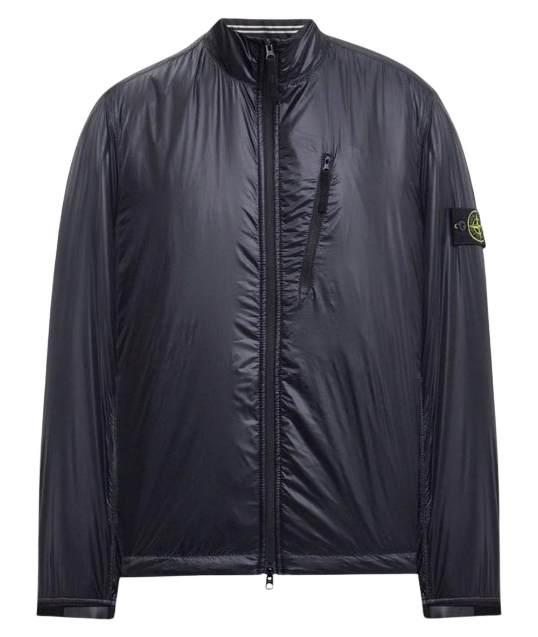 STONE ISLAND Черная полиамидовая куртка, фото 1