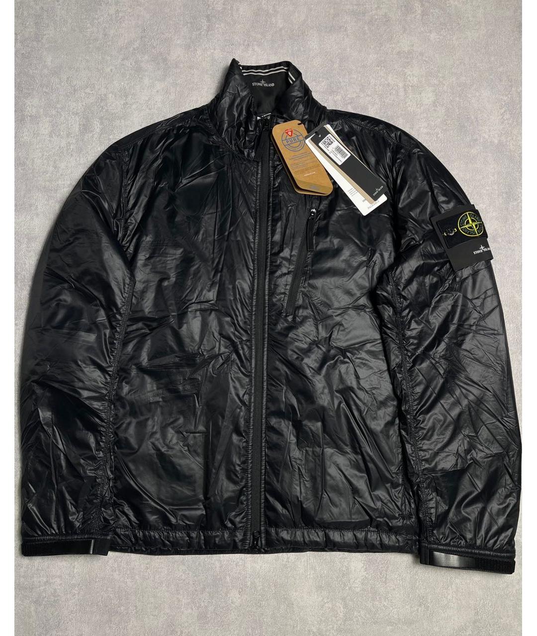 STONE ISLAND Черная полиамидовая куртка, фото 3