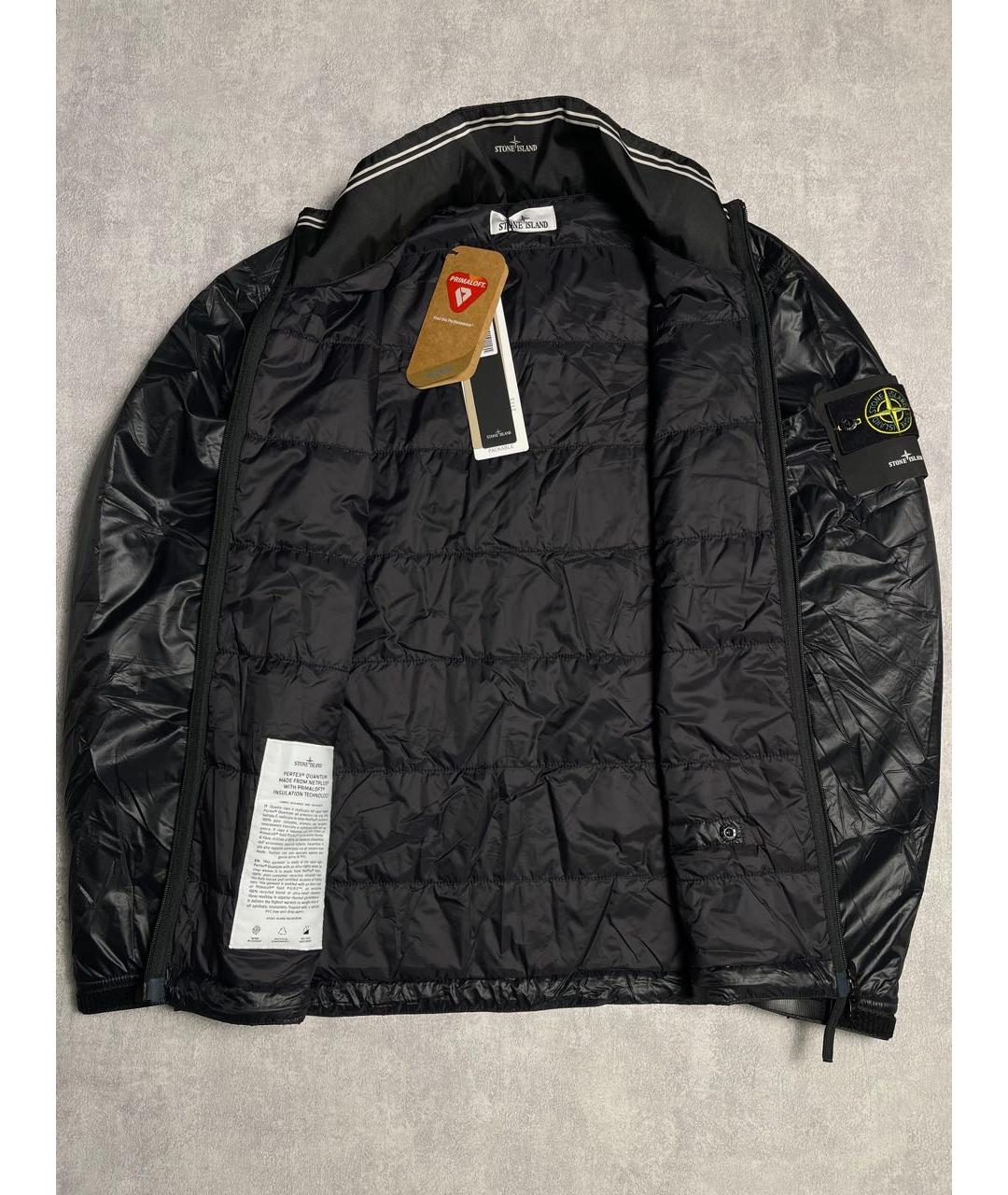 STONE ISLAND Черная полиамидовая куртка, фото 4