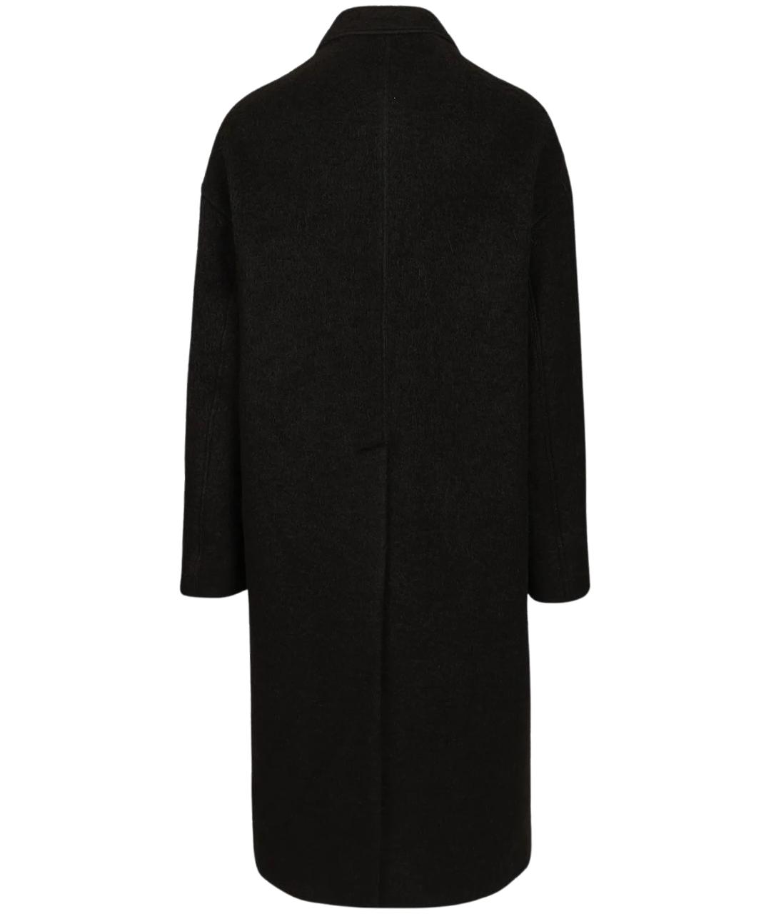 RICK OWENS Черное шерстяное пальто, фото 2