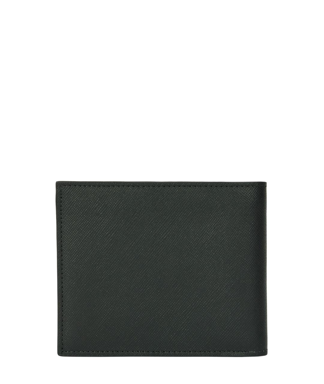 PAUL SMITH Зеленый кожаный кошелек, фото 2