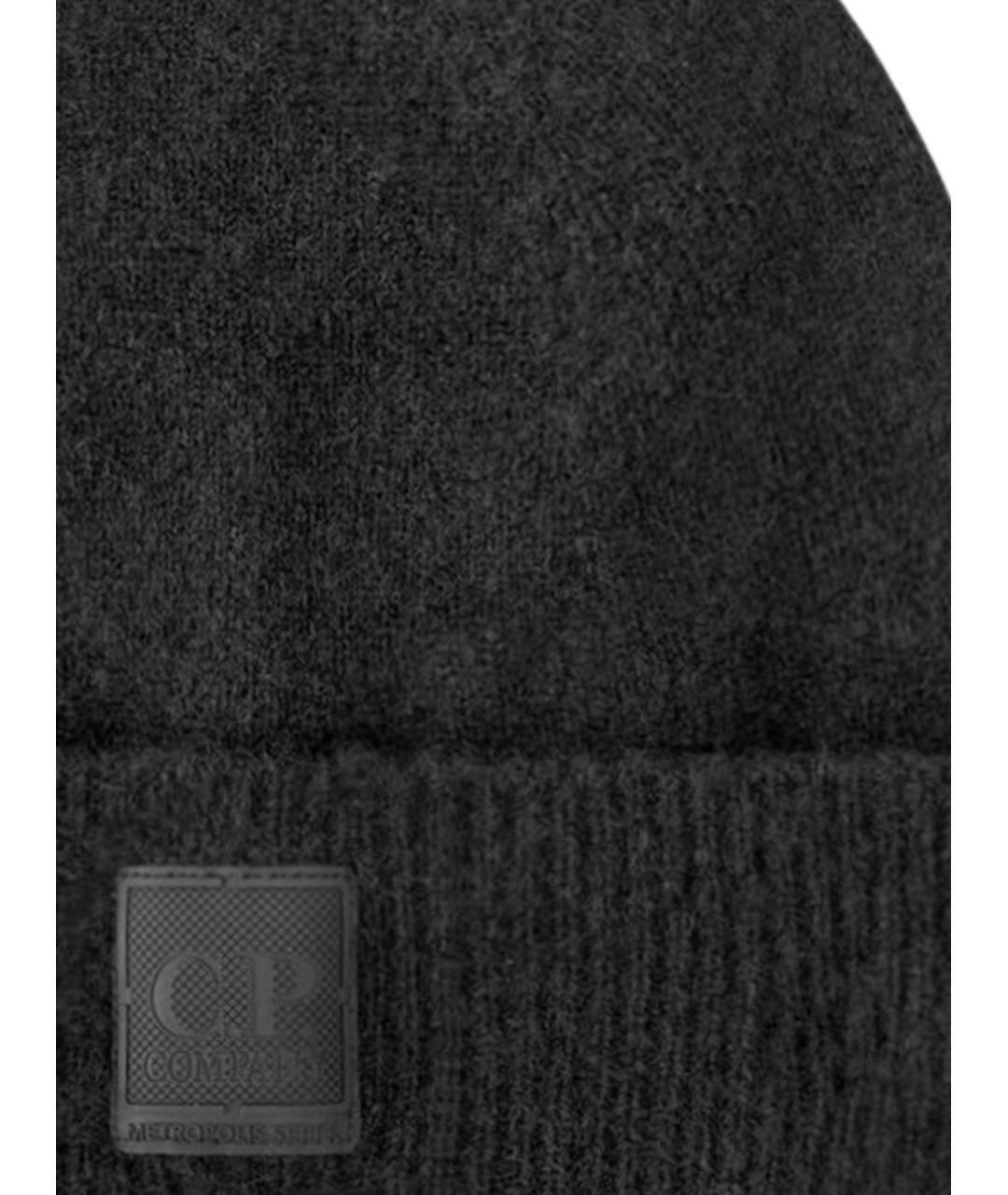 CP COMPANY Черная шерстяная шапка, фото 3