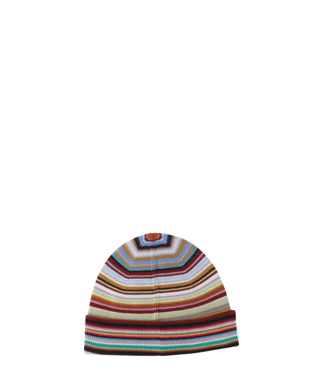 PAUL SMITH Мульти шерстяная шапка, фото 2