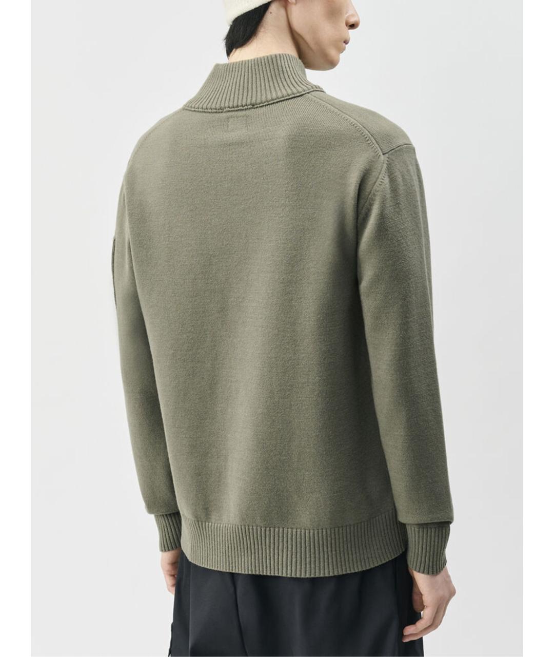 CP COMPANY Зеленый шерстяной джемпер / свитер, фото 3