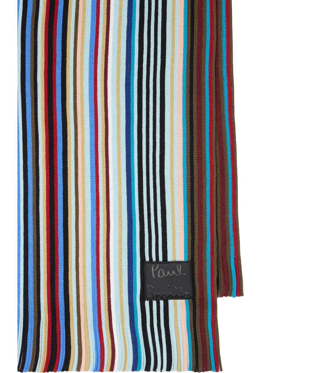 PAUL SMITH Мульти шерстяной шарф, фото 2