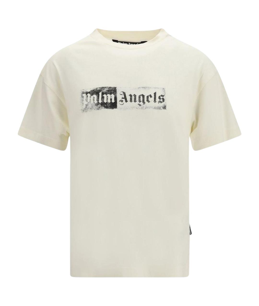 PALM ANGELS Белая хлопковая футболка, фото 1
