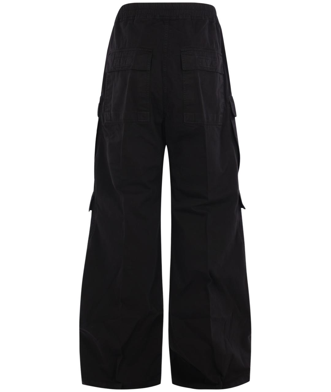 RICK OWENS DRKSHDW Черные хлопковые повседневные брюки, фото 2