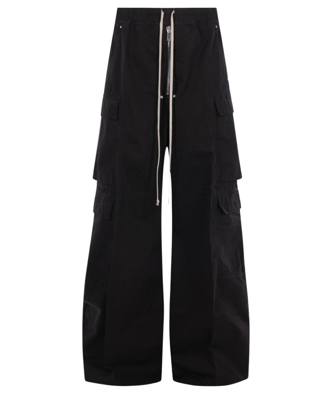 RICK OWENS DRKSHDW Черные хлопковые повседневные брюки, фото 1