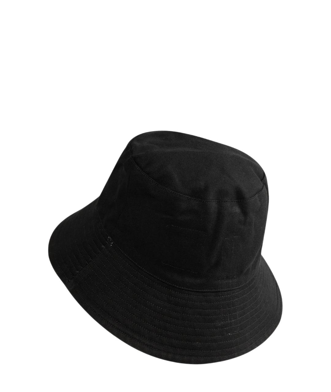 RICK OWENS DRKSHDW Черная хлопковая шляпа, фото 2