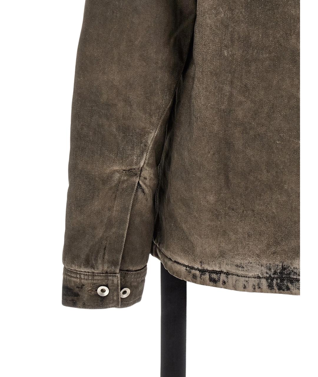 RICK OWENS DRKSHDW Коричневая хлопковая куртка, фото 2