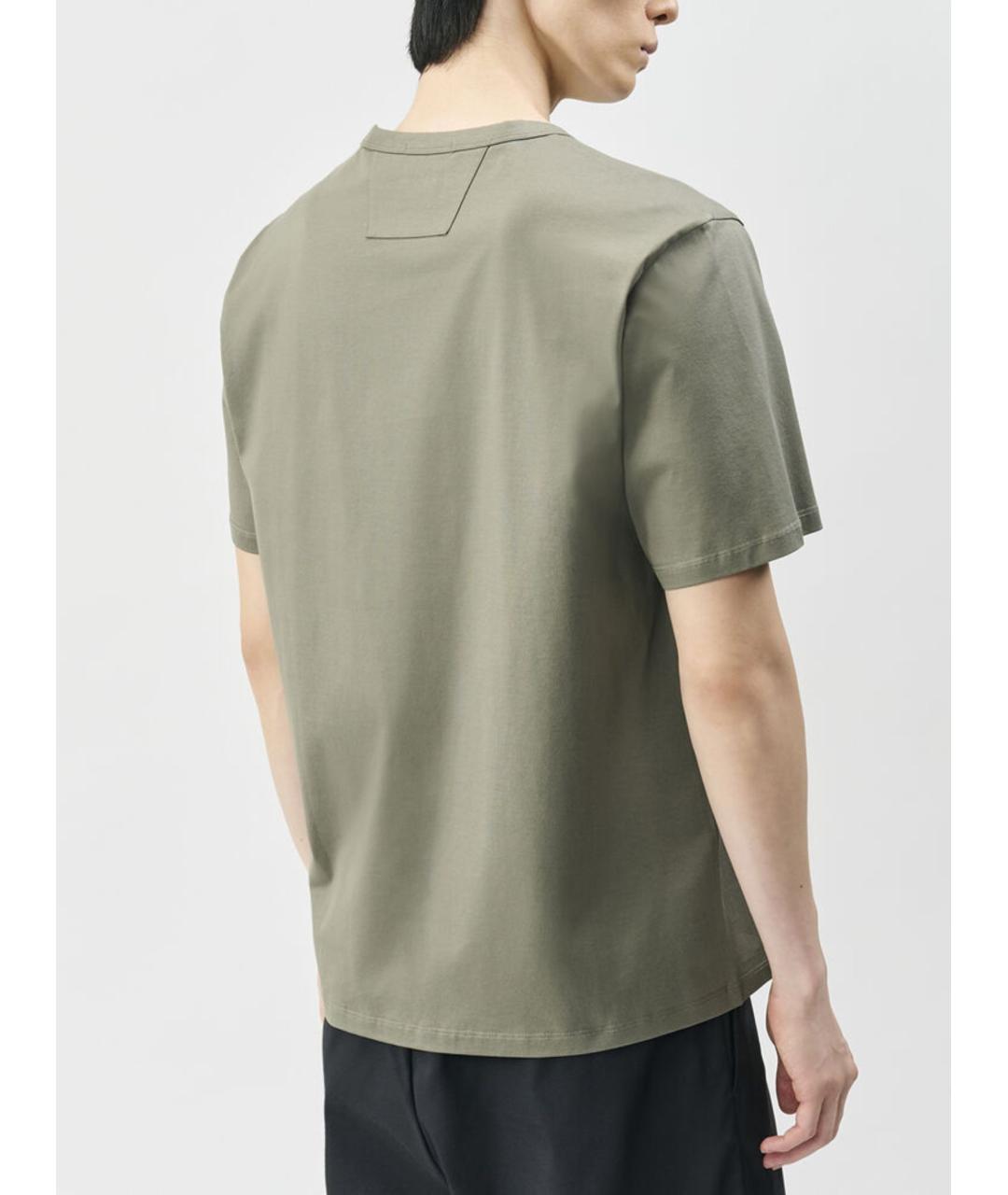 CP COMPANY Зеленая хлопковая футболка, фото 3