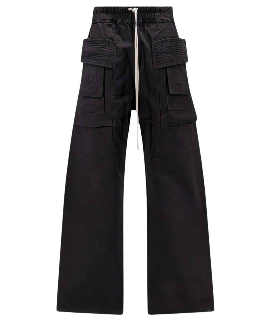 RICK OWENS DRKSHDW Черные хлопковые повседневные брюки, фото 1