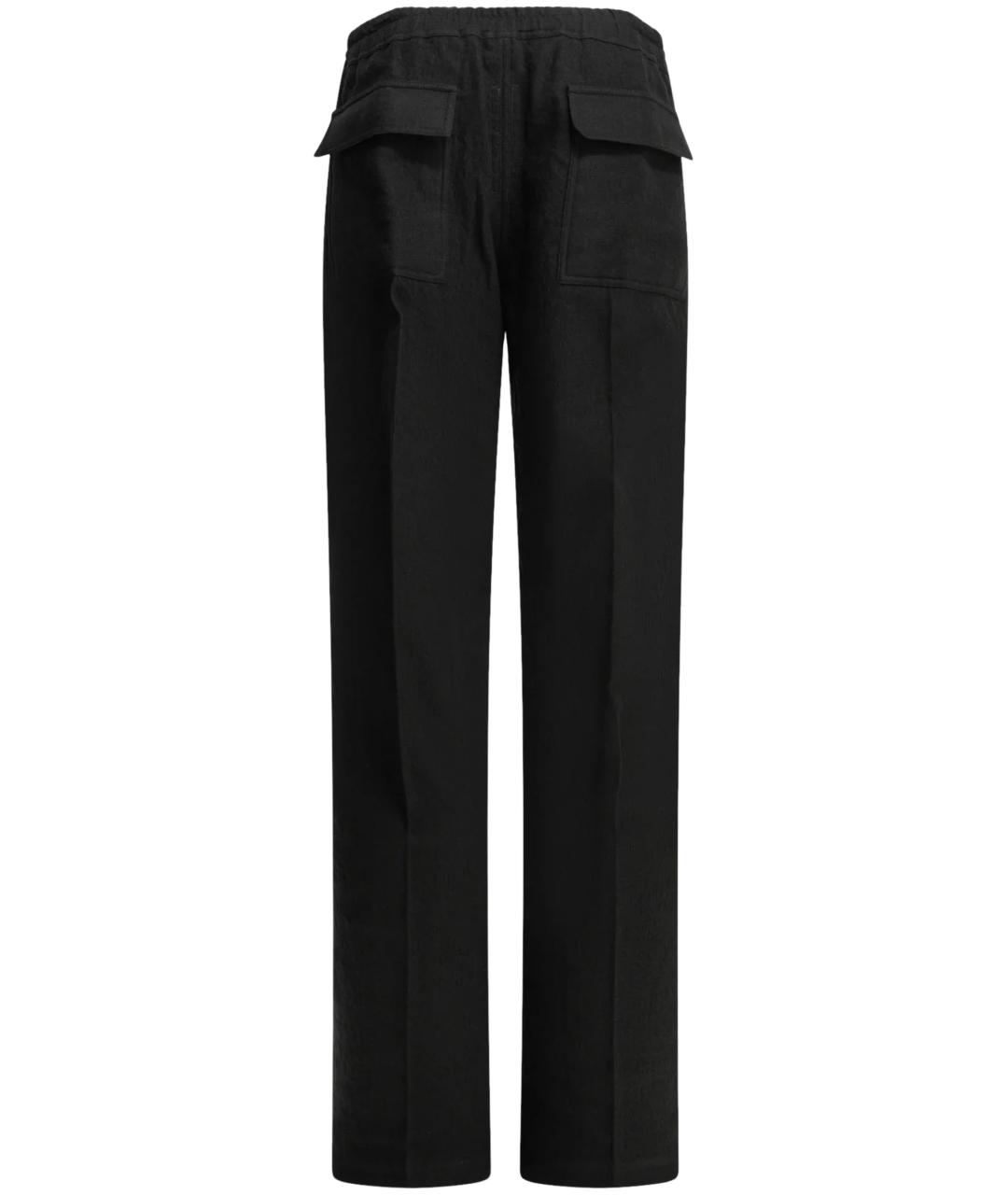 RICK OWENS Черные повседневные брюки, фото 2