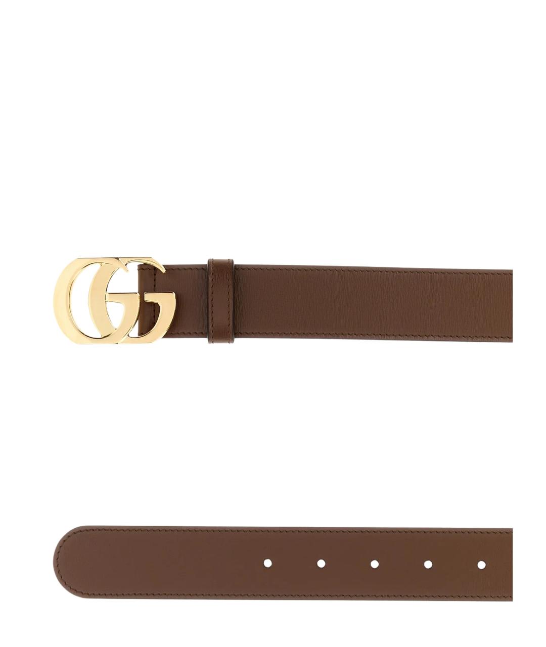 GUCCI Коричневый кожаный ремень, фото 2