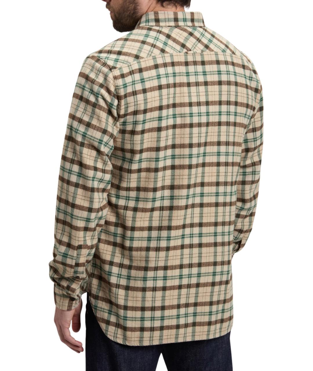 WOOLRICH Бежевая хлопковая кэжуал рубашка, фото 3