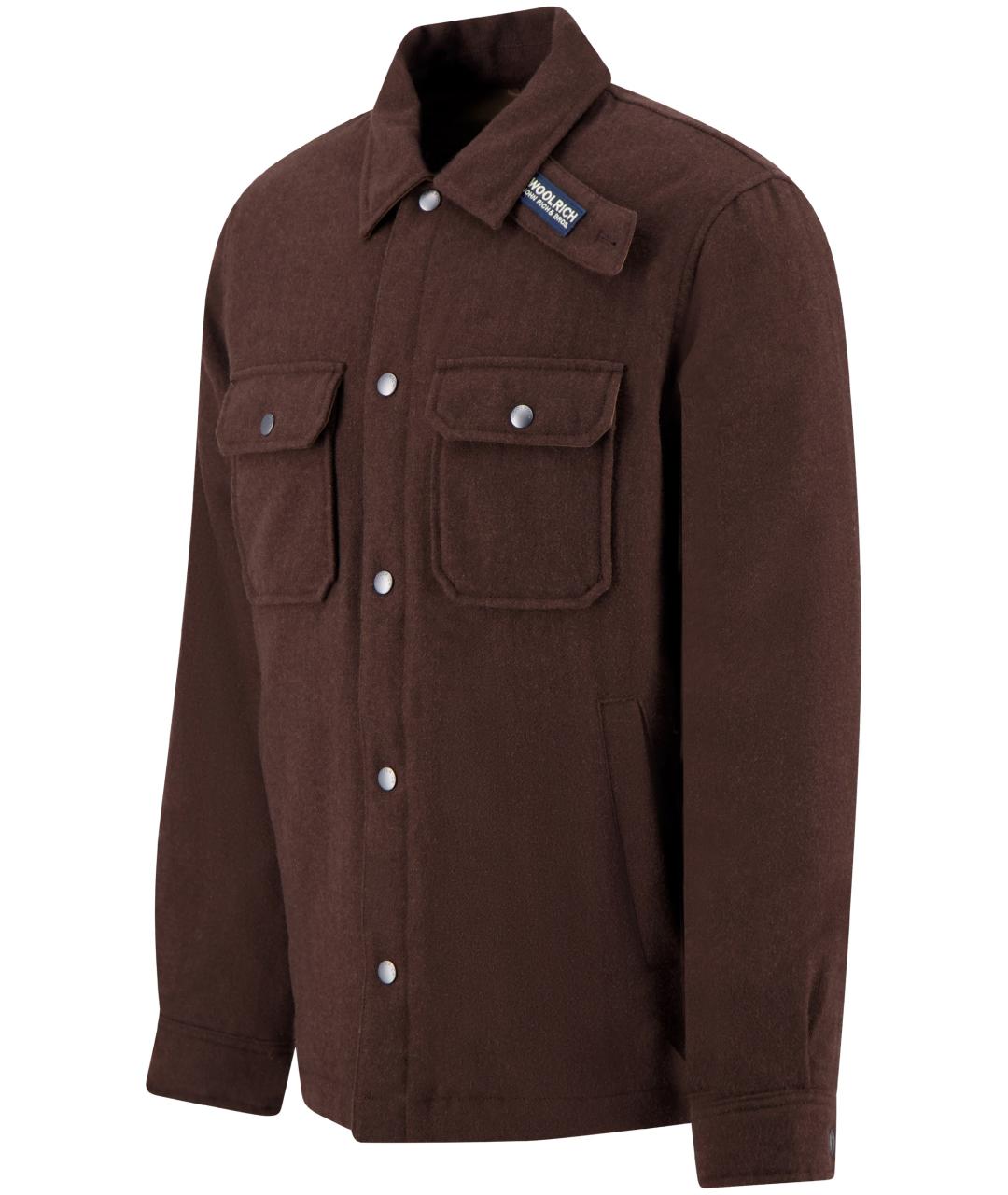 WOOLRICH Коричневая шерстяная куртка, фото 2