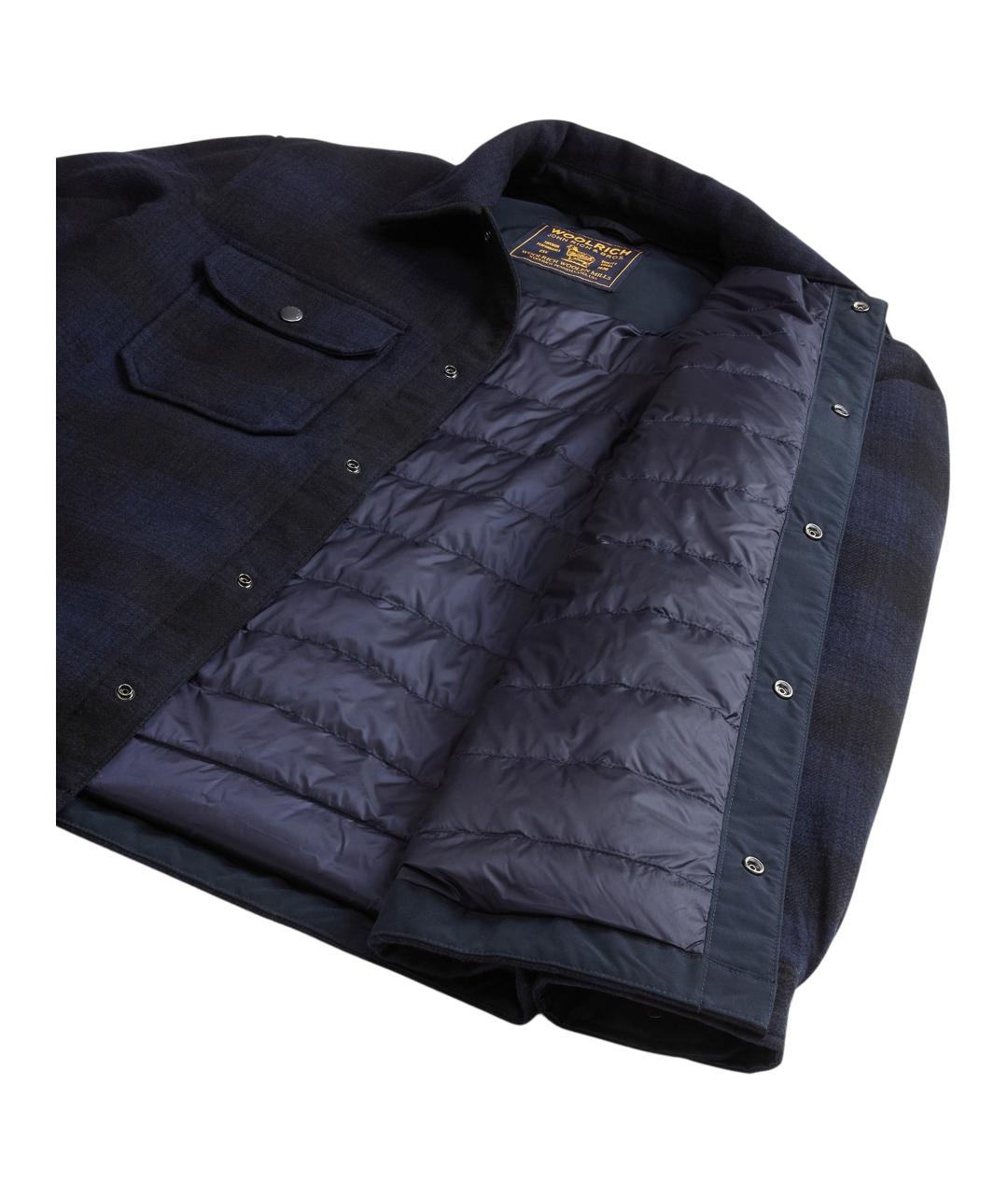 WOOLRICH Синяя шерстяная куртка, фото 4