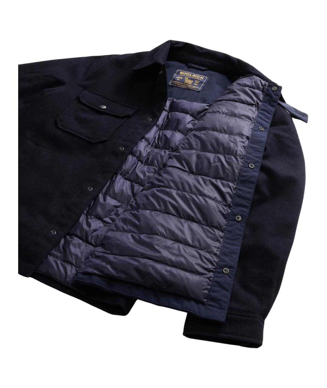 WOOLRICH Синяя шерстяная куртка, фото 4