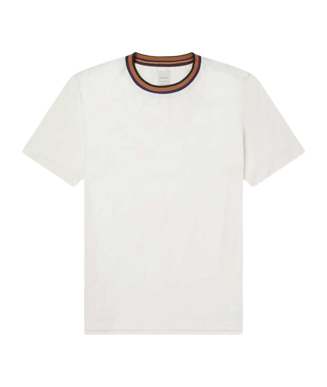 PAUL SMITH Белая хлопковая футболка, фото 1