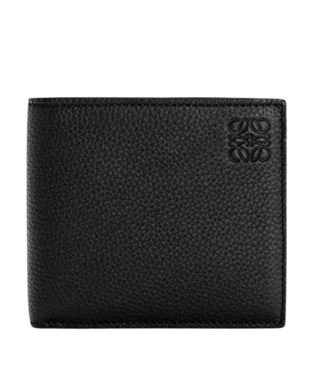 LOEWE Черный кожаный кошелек, фото 1