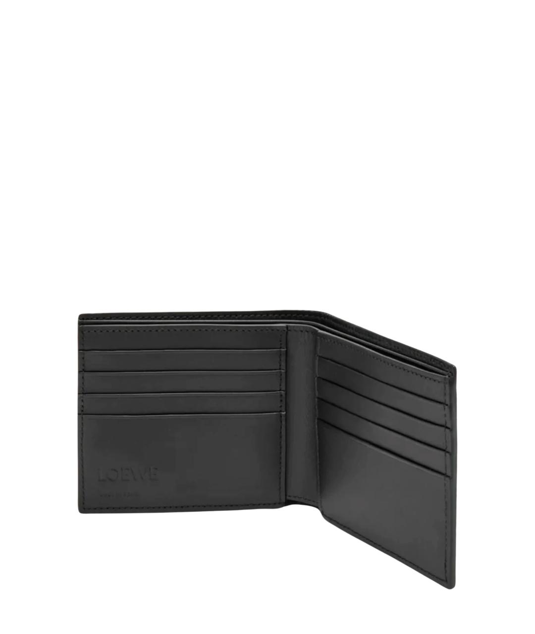 LOEWE Черный кожаный кошелек, фото 2