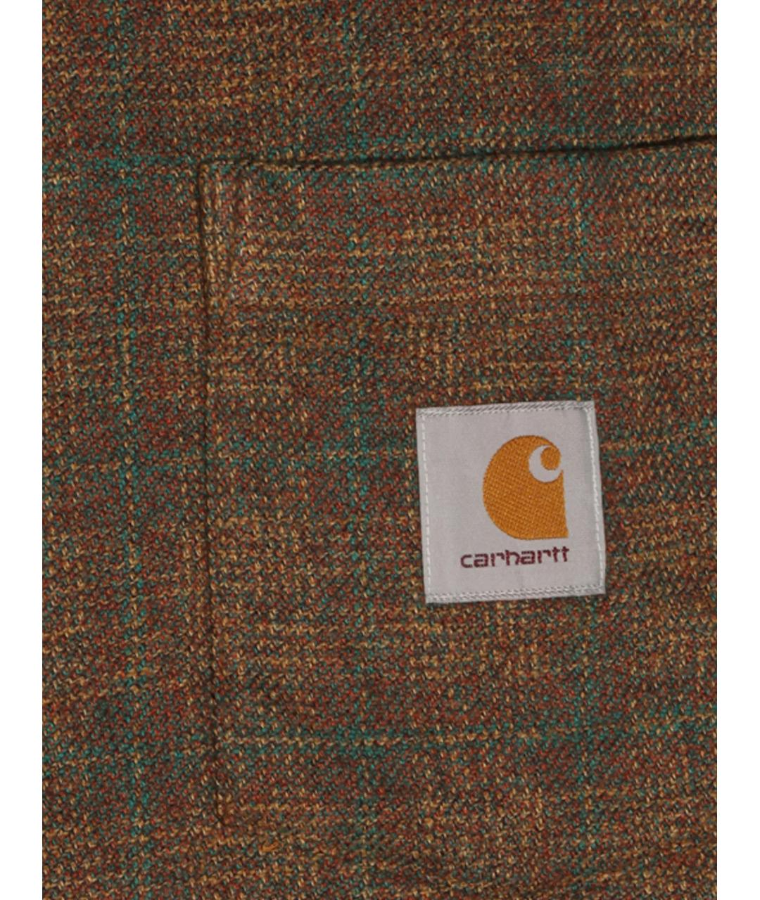 CARHARTT WIP Коричневая хлопковая кэжуал рубашка, фото 3