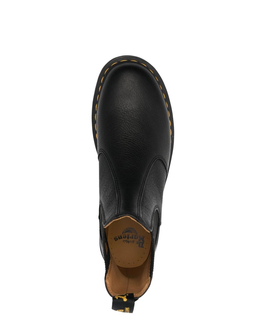 DR. MARTENS Черные кожаные низкие ботинки, фото 4