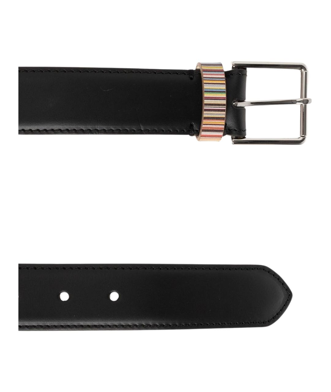 PAUL SMITH Черный кожаный ремень, фото 3