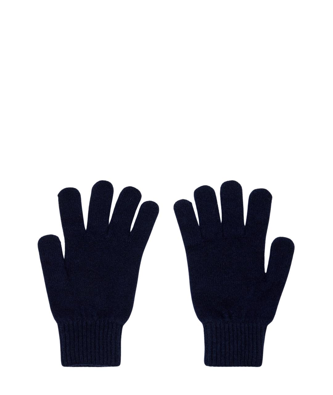 PAUL SMITH Синие перчатки, фото 2