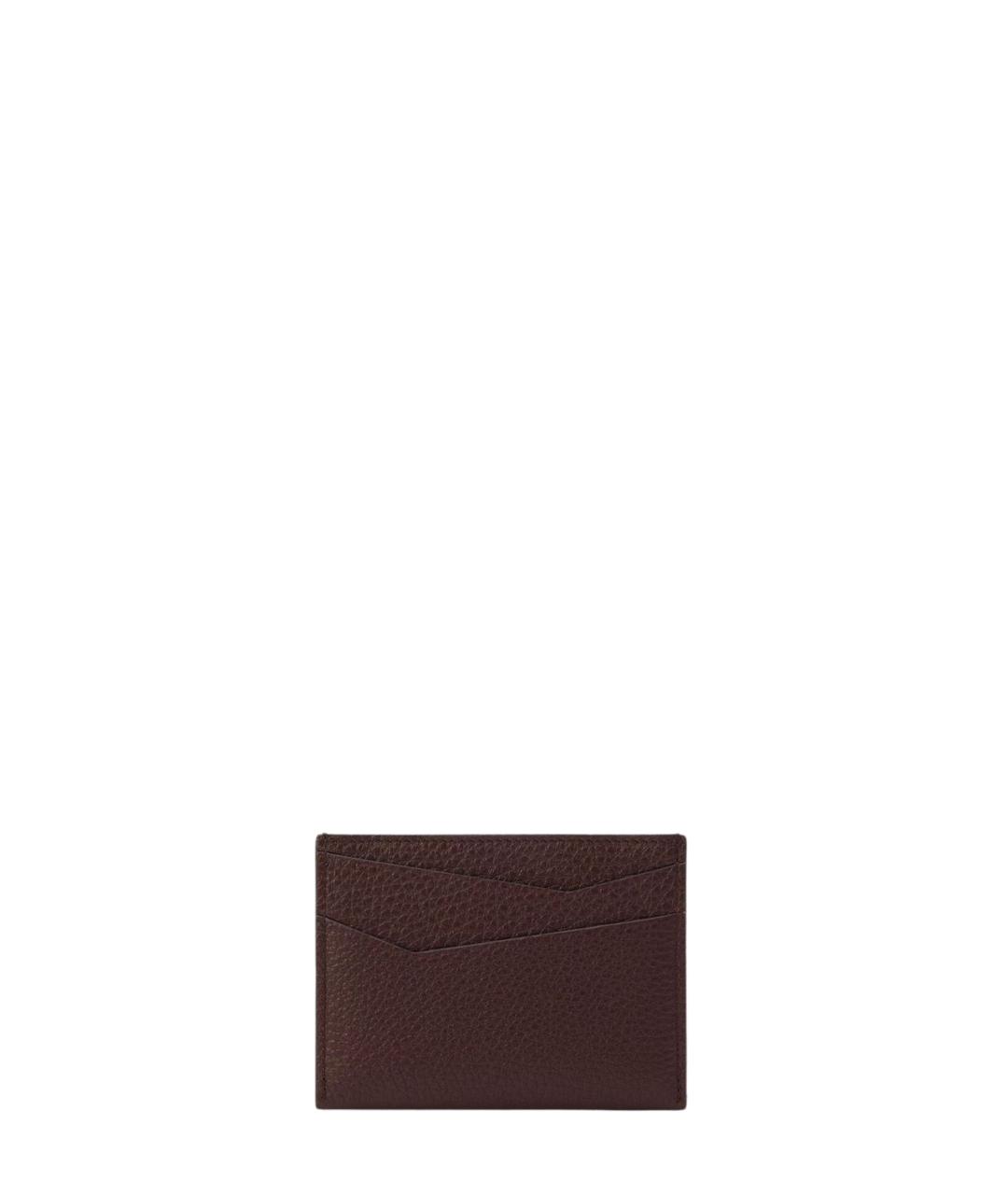 LOEWE Коричневый кожаный кардхолдер, фото 2