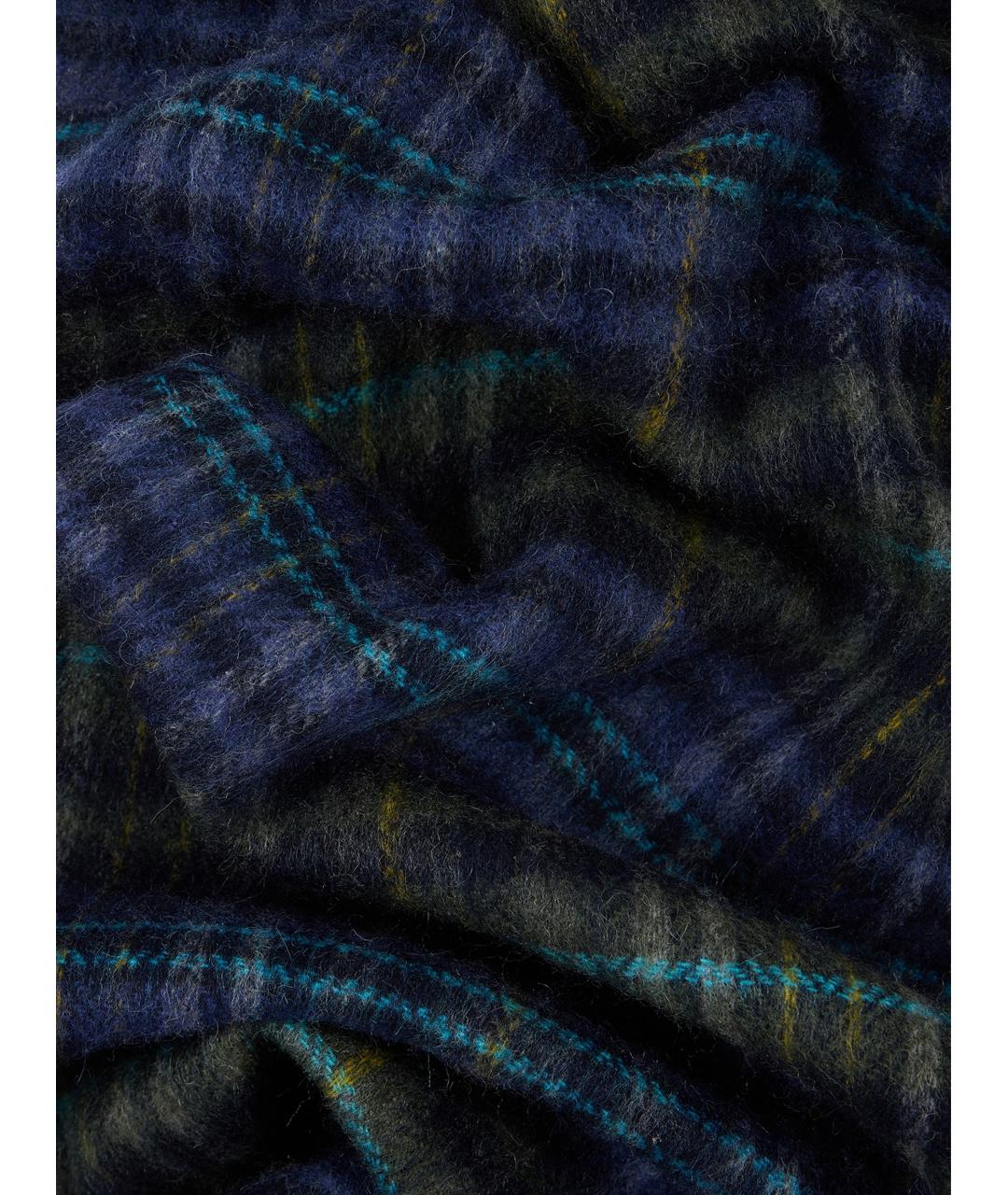 PAUL SMITH Синий шерстяной шарф, фото 3