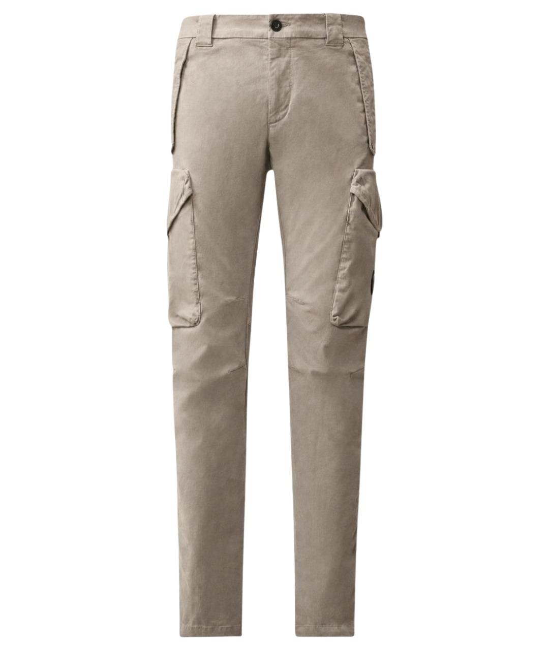 CP COMPANY Серые хлопковые повседневные брюки, фото 1