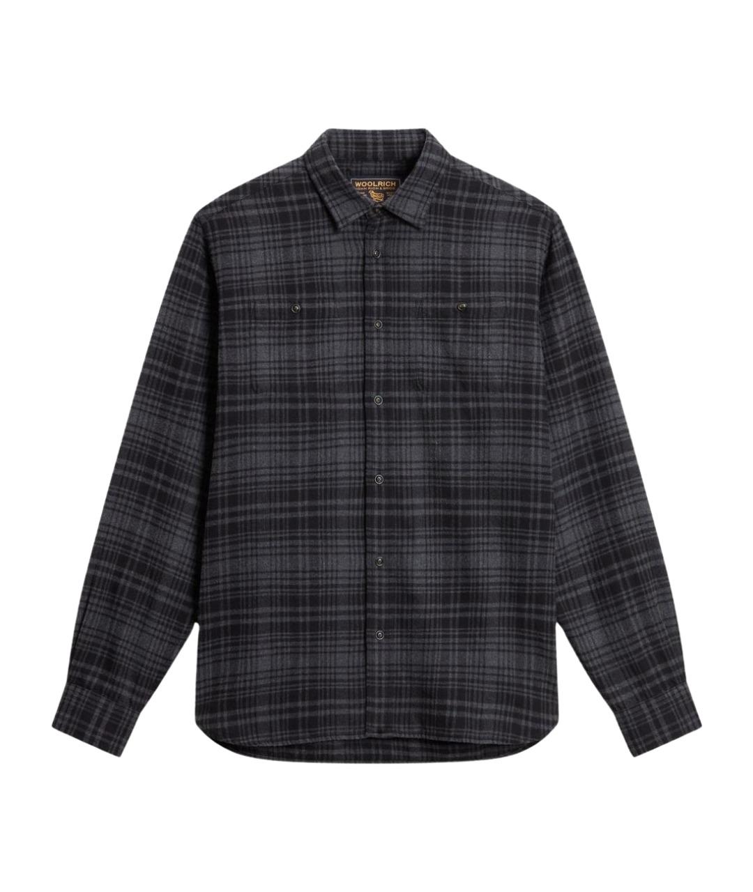 WOOLRICH Серая хлопковая кэжуал рубашка, фото 1