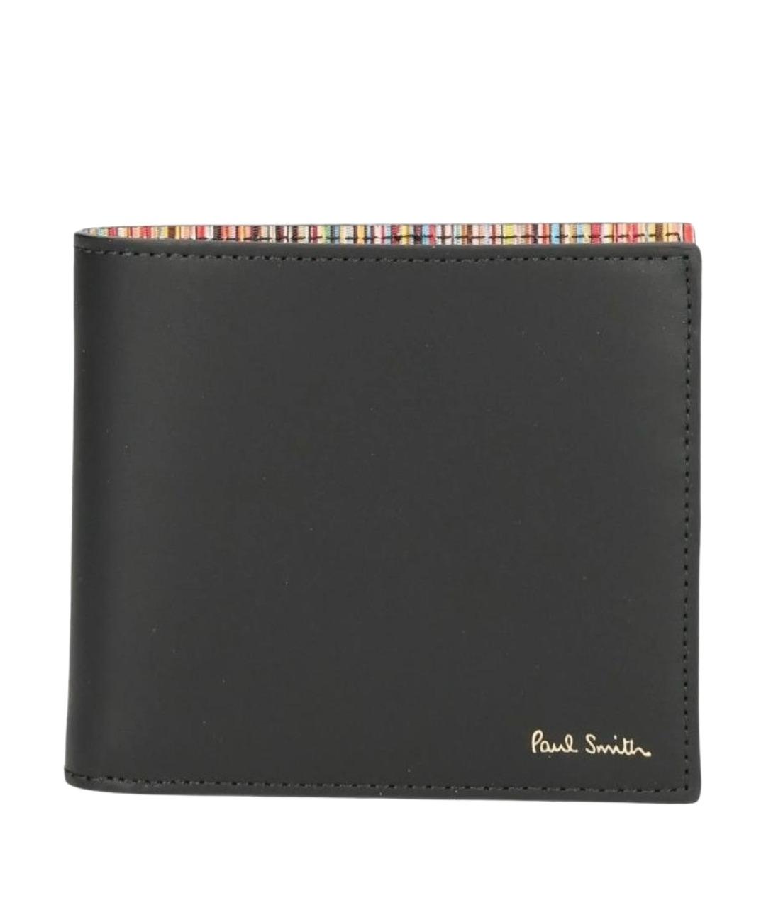 PAUL SMITH Черный кожаный кошелек, фото 1
