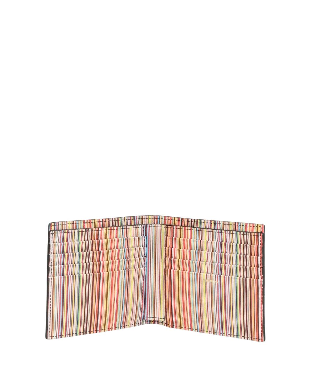 PAUL SMITH Черный кожаный кошелек, фото 4