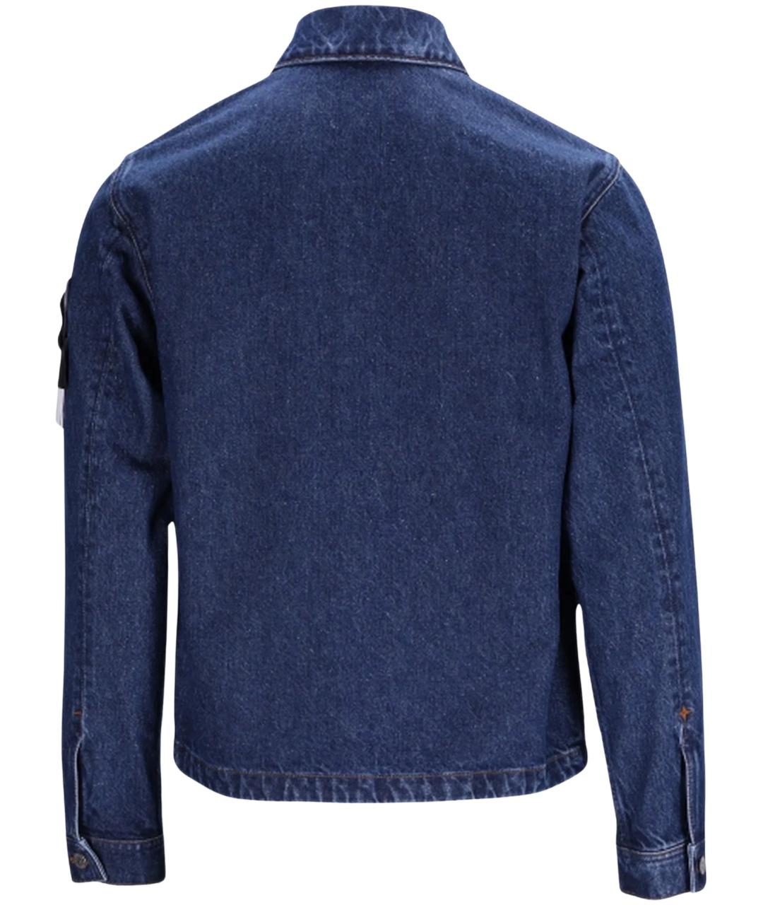 STONE ISLAND Синяя хлопковая куртка, фото 3