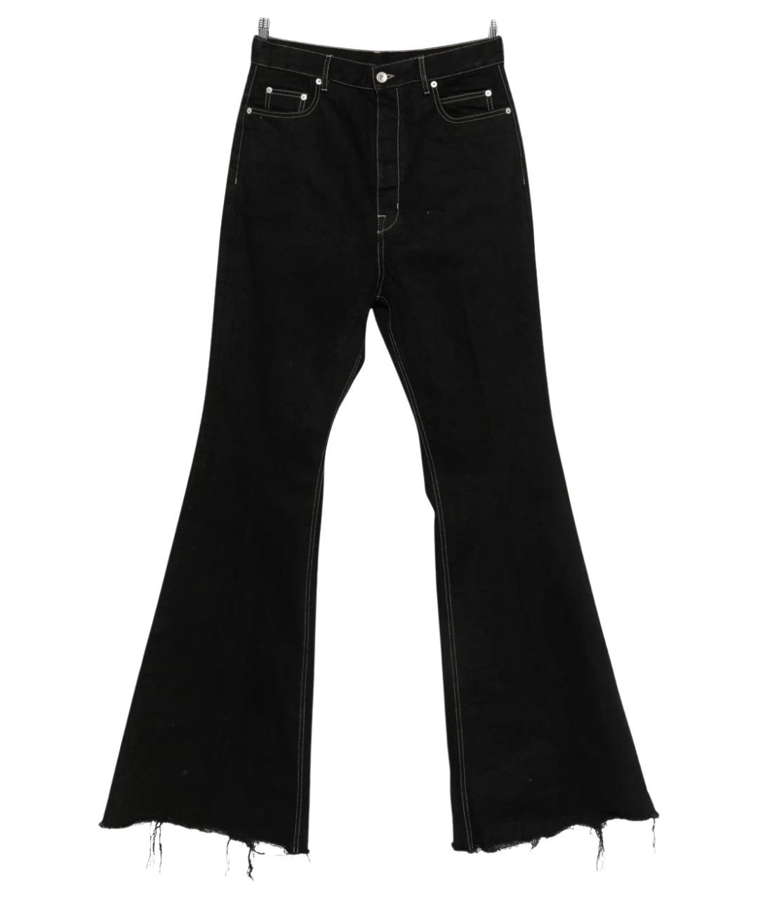 RICK OWENS Черные хлопковые джинсы, фото 1