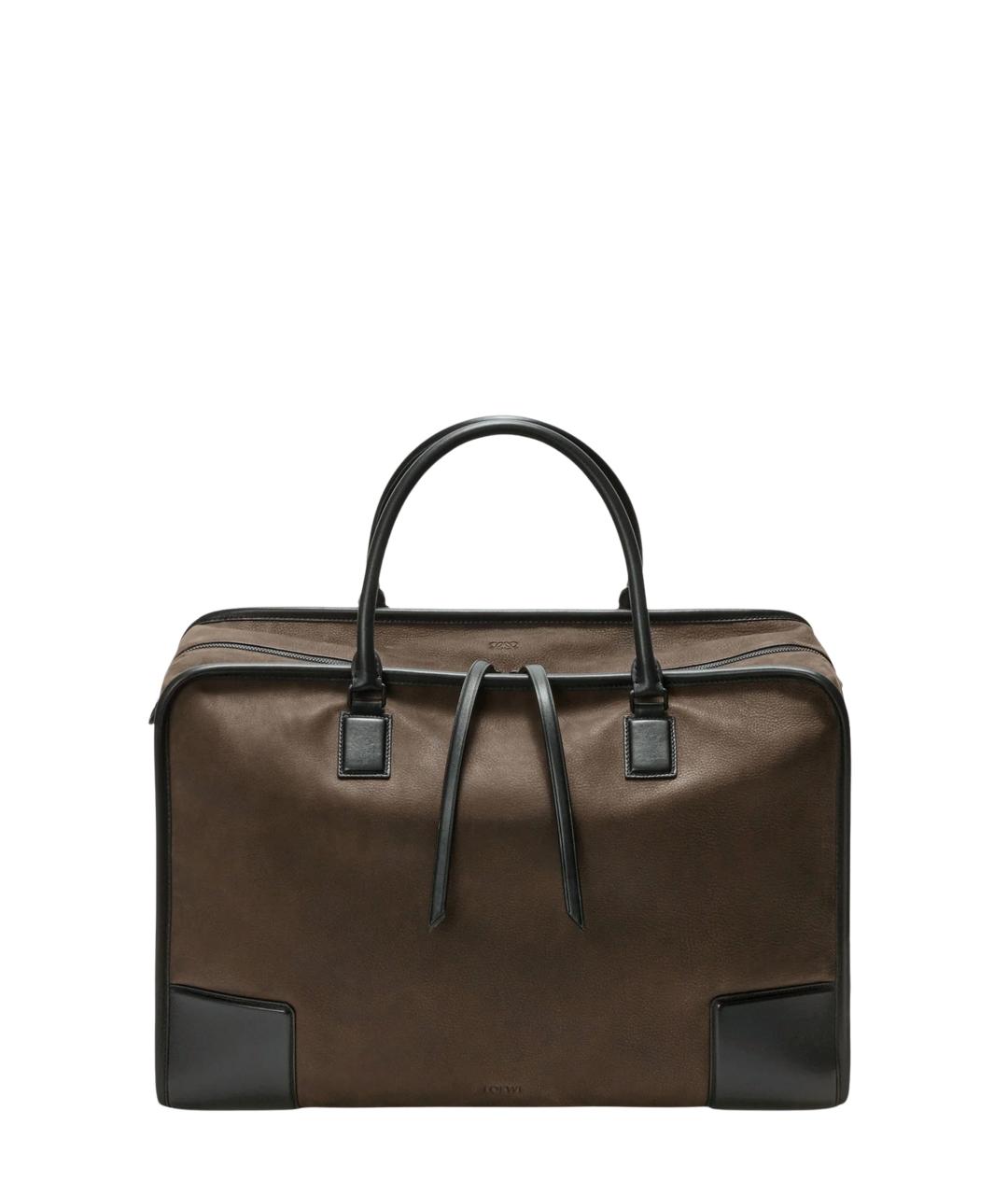 LOEWE Хаки кожаная сумка тоут, фото 5