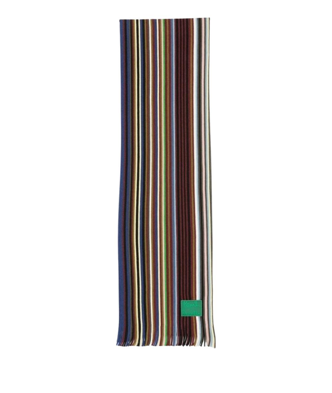 PAUL SMITH Мульти шерстяной шарф, фото 1