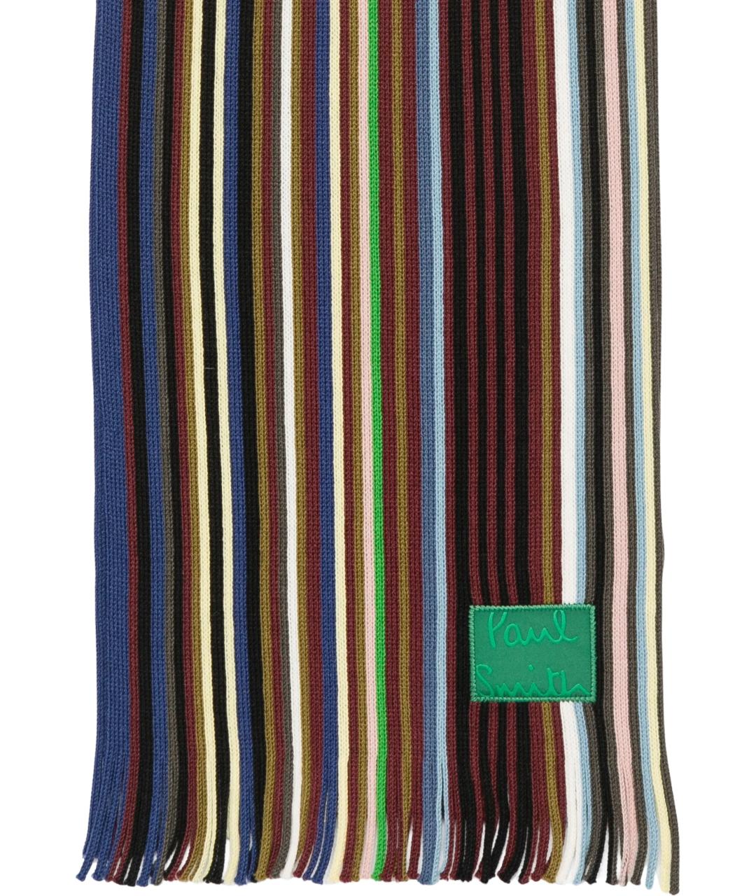 PAUL SMITH Мульти шерстяной шарф, фото 2