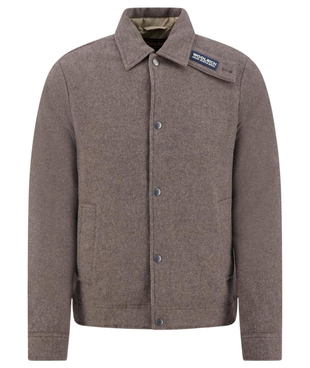 WOOLRICH Коричневая шерстяная куртка, фото 1