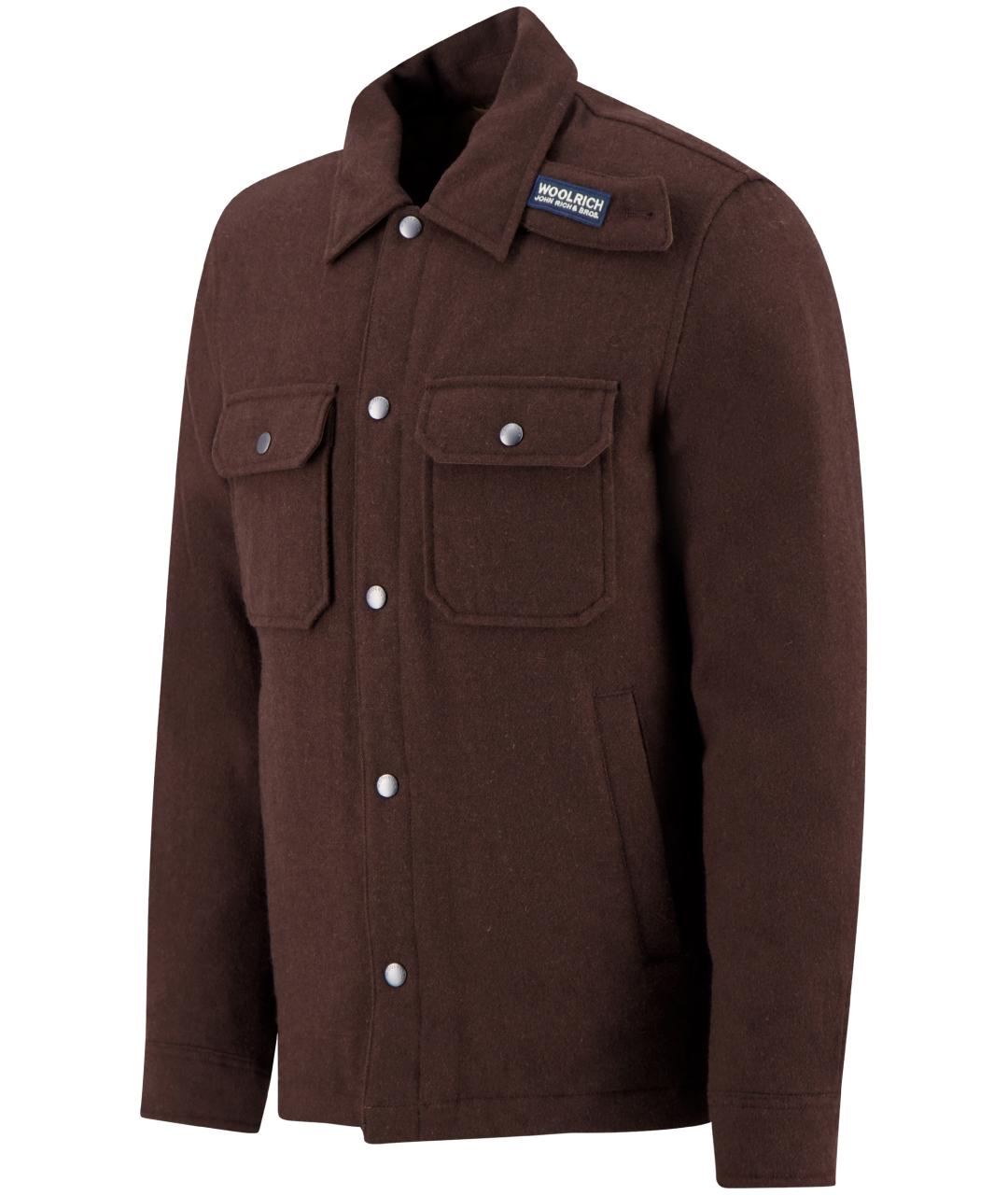 WOOLRICH Коричневая шерстяная куртка, фото 2
