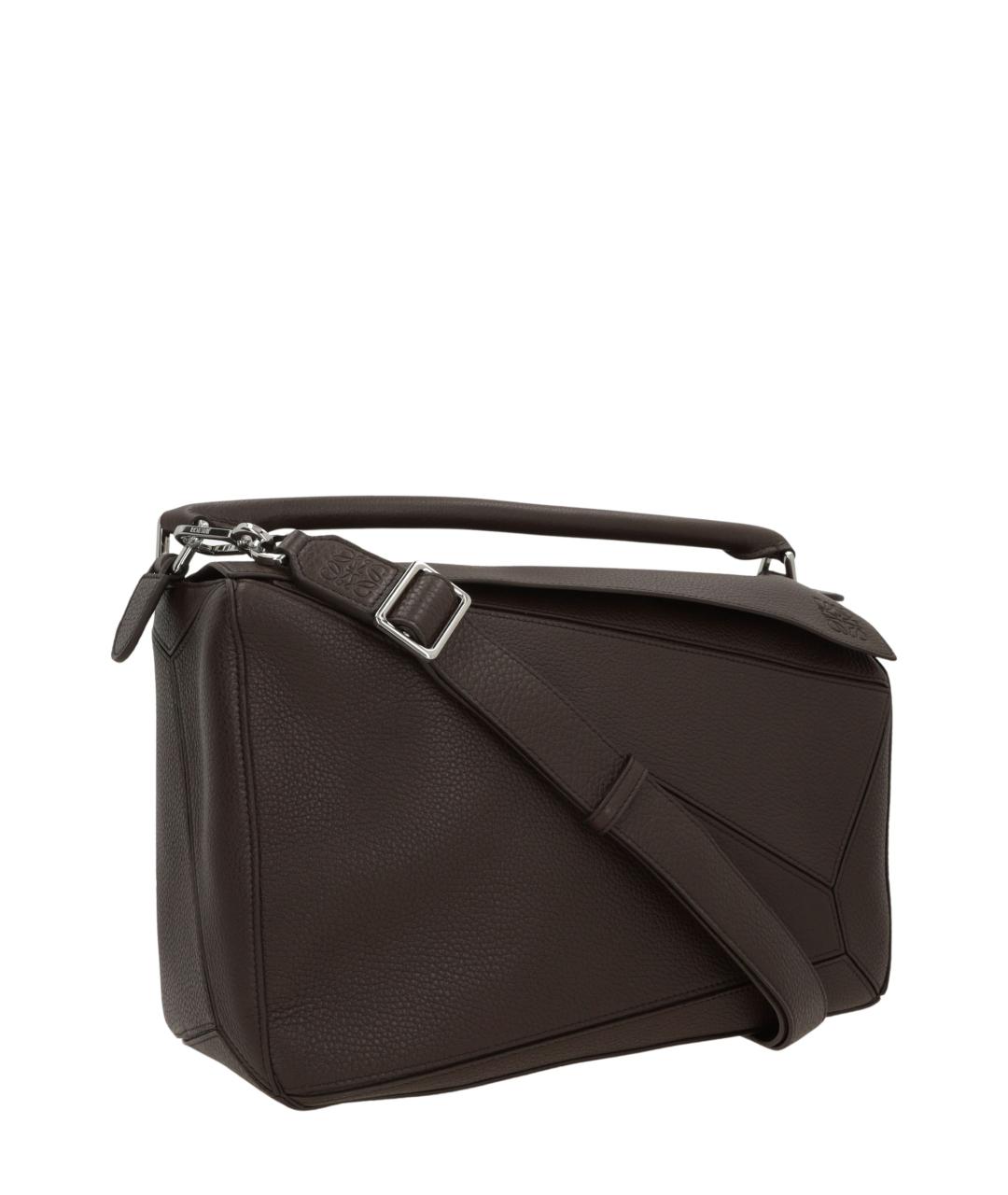 LOEWE Коричневая кожаная сумка тоут, фото 2