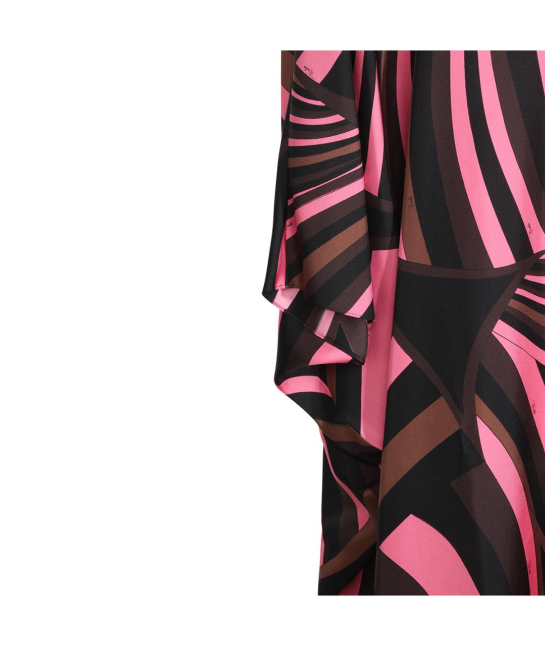EMILIO PUCCI Мульти шелковое платье, фото 4