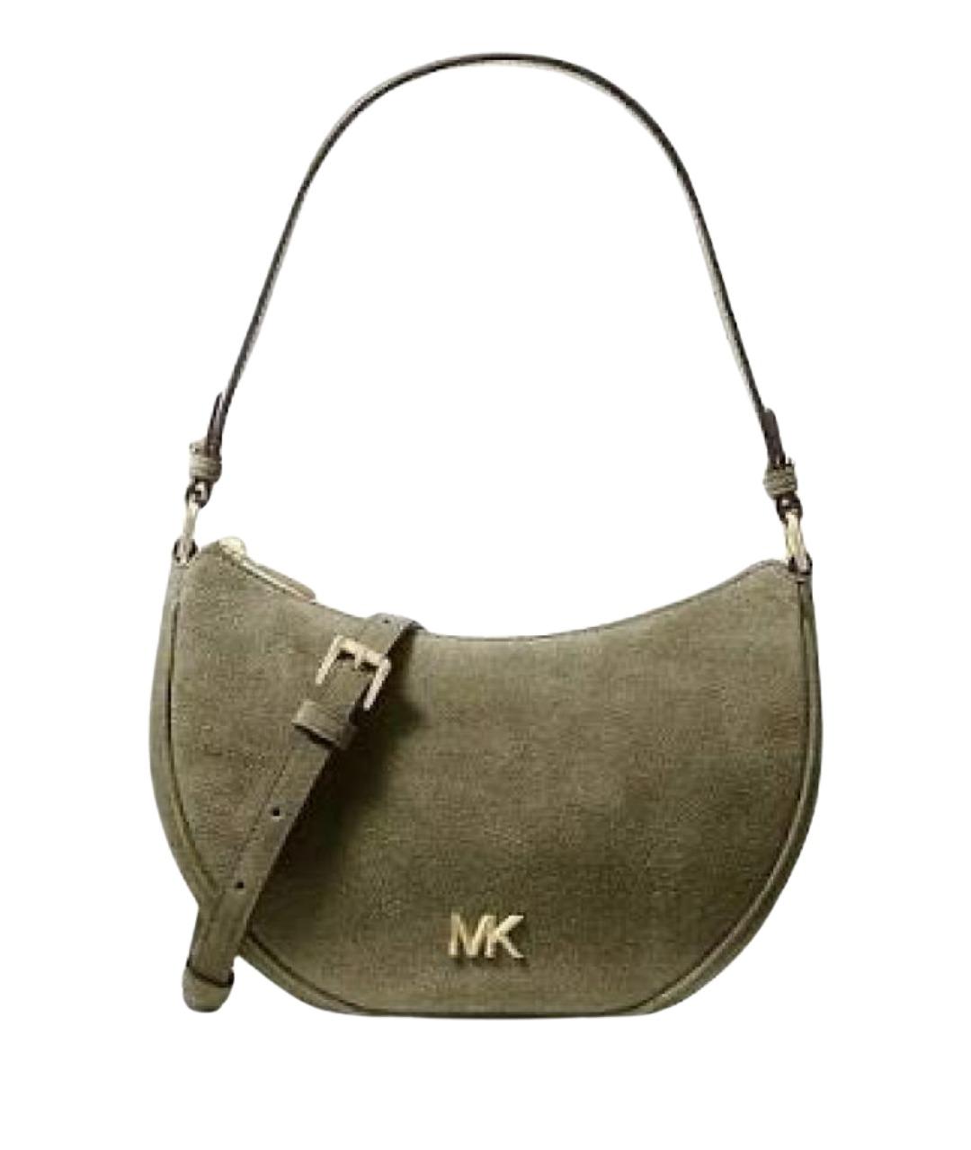 MICHAEL KORS Хаки замшевая сумка через плечо, фото 1
