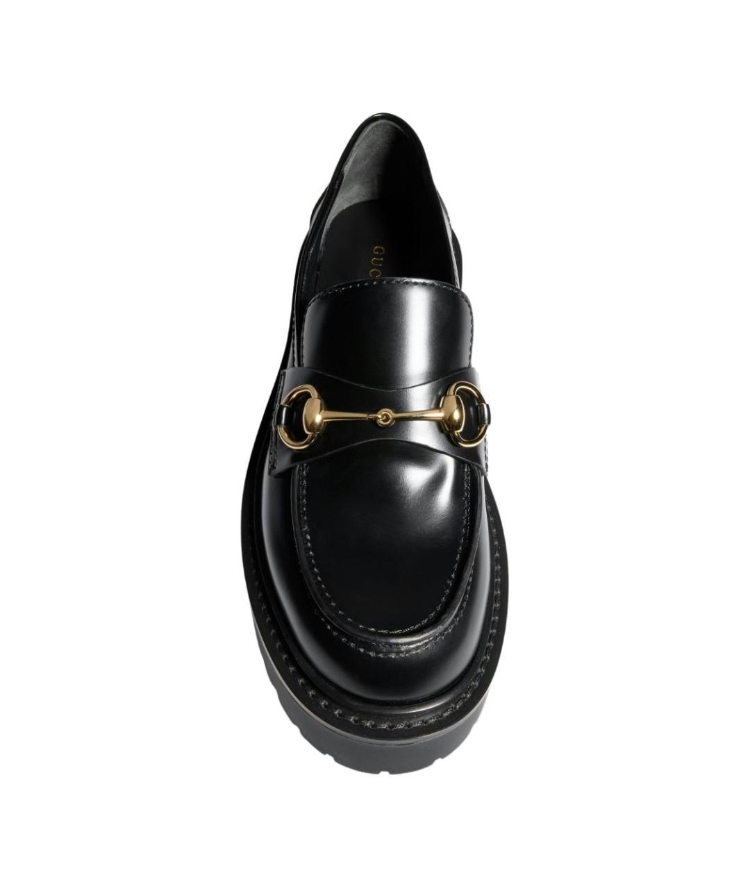 GUCCI Черные кожаные лоферы, фото 3