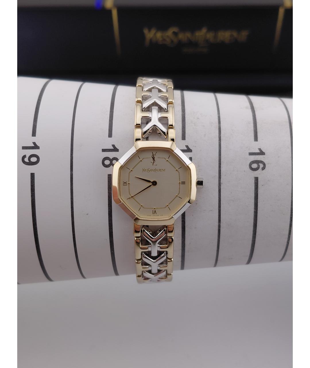 SAINT LAURENT Серебряные металлические часы, фото 6